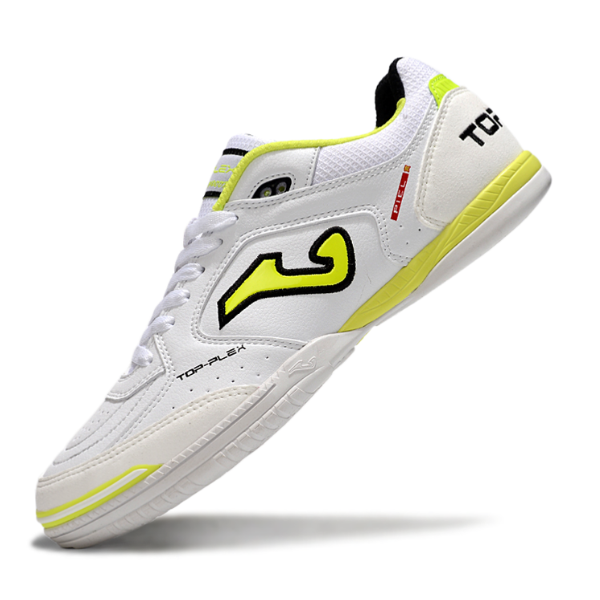 Joma Top Flex 24 IC White and Yellow Futsal IC