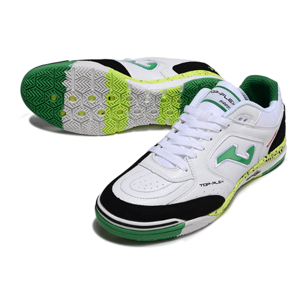 Joma Top Flex Rebound White Black and Green IC