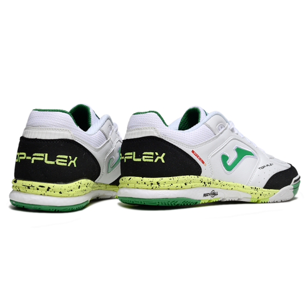 Joma Top Flex Rebound White Black and Green IC