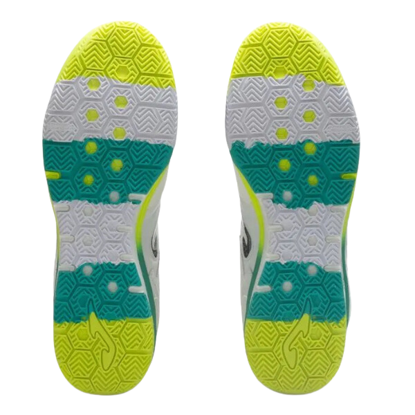 Joma Top Flex Rebound White Green and Yellow IC