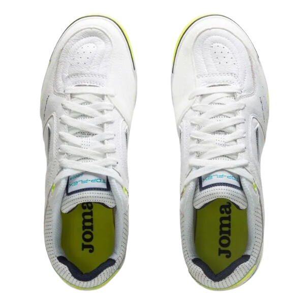 Joma Top Flex Rebound White Green and Yellow IC