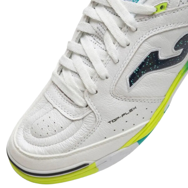 Joma Top Flex Rebound White Green and Yellow IC