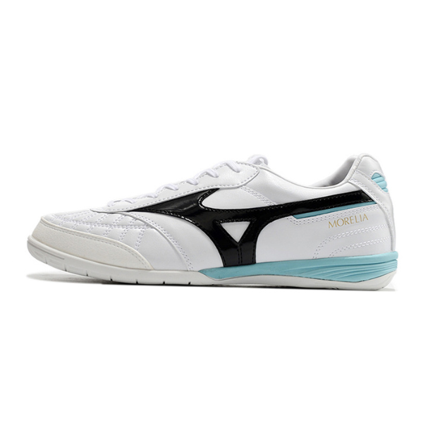 Mizuno Morelia Sala Japan IC White Black and Light Blue IC
