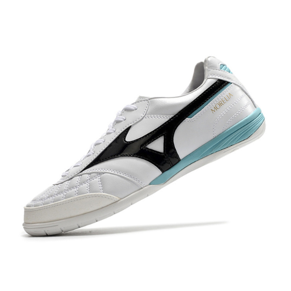Mizuno Morelia Sala Japan IC White Black and Light Blue IC