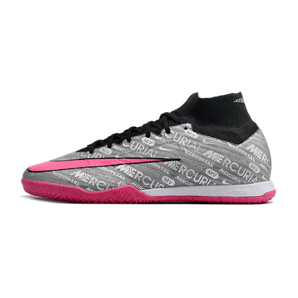Nike Zoom Mercurial Superfly 9 Elite Gray and Pink IC