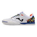 Joma Top Flex 24 IC White Blue and Orange Futsal