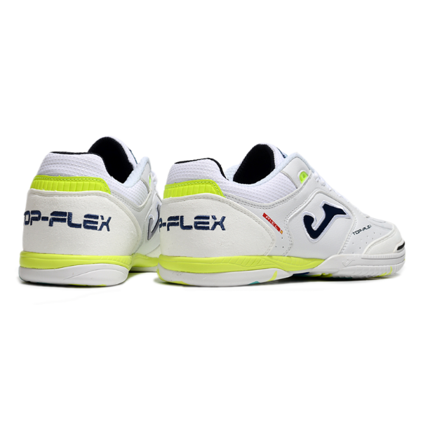 Joma Top Flex 24 IC White Green and Yellow Futsal