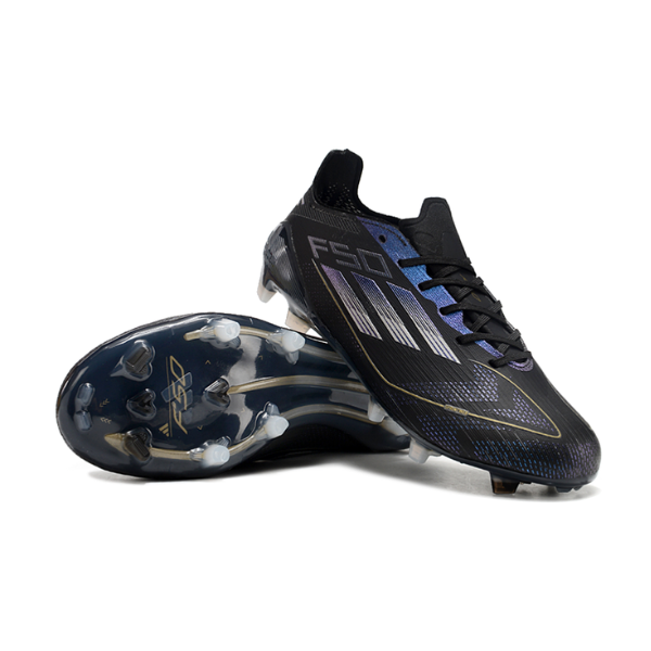 Adidas F50 Elite Darkspark Pack Black and Yellow Firm Ground FG Kids Football Boot
