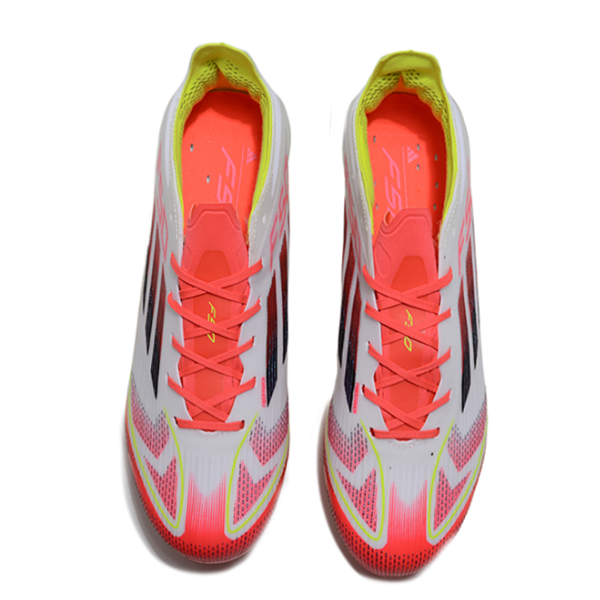 Adidas F50 Elite Pure Victory Pack White and Blue Firm Ground FG Kids Football Boot