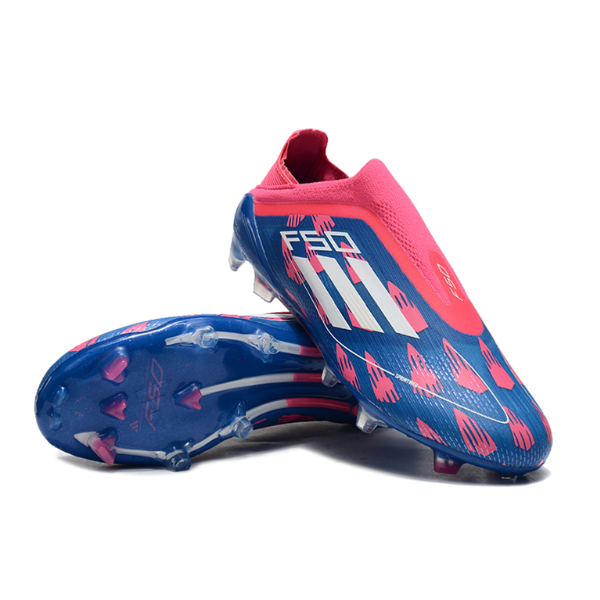 Adidas F50 Elite Laceless Green and Black Firm Ground FG Kids Football Boot