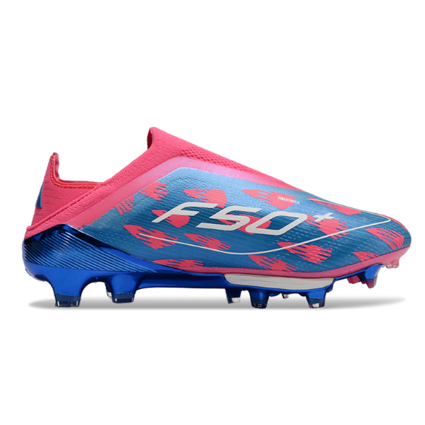 Adidas F50+ Elite Laceless Black and Red Firm Ground FG Kids Football Boot