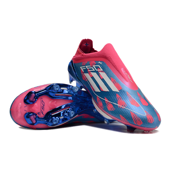 Adidas F50+ Elite Laceless Black and Red Firm Ground FG Kids Football Boot