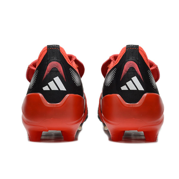 Adidas Predator 25 Elite Tongue Black and White Firm Ground FG Kids Football Boot