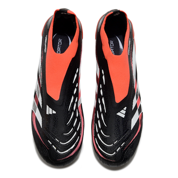 Adidas Predator 25 Elite Laceless Green and Black Firm Ground FG Kids Football Boot