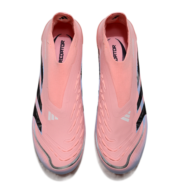 Adidas Predator 25 Elite Laceless Pink Firm Ground FG Kids Football Boot