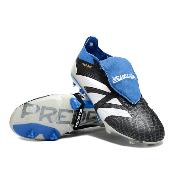 Adidas Predator 30 Elite Tongue Black Blue and White FG Kids