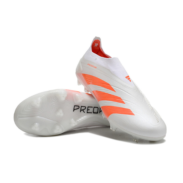 Adidas Predator 30 Elite Laceless White and Orange FG Kids