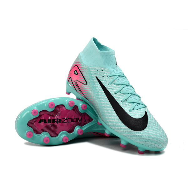 Nike Air Zoom Mercurial Superfly 10 Elite Kids Light Blue and Pink AG