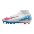 Nike Air Zoom Mercurial Superfly 10 Elite Kids White Light Blue and Pink AG