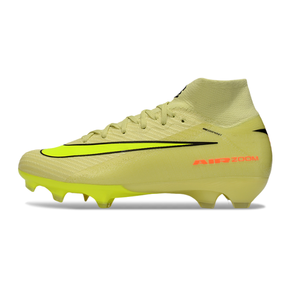 Nike Air Zoom Mercurial Superfly 10 Elite Yellow Firm Ground FG Kids Football Boot