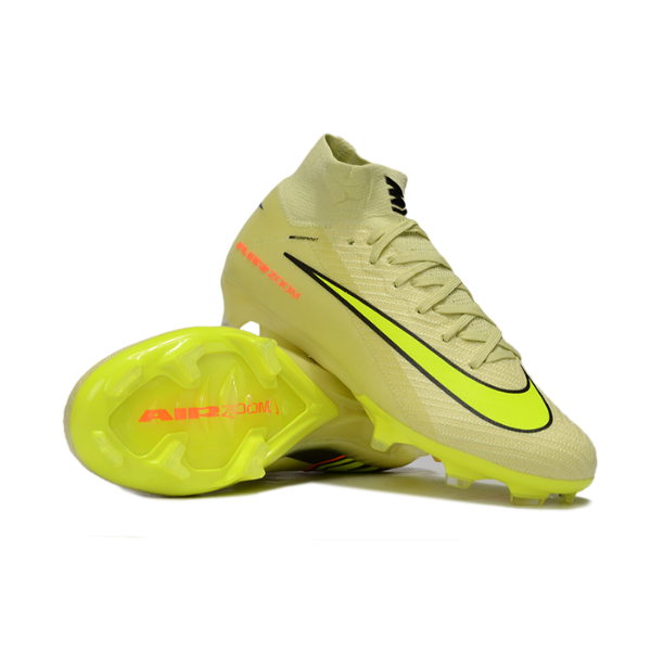 Nike Air Zoom Mercurial Superfly 10 Elite Yellow Firm Ground FG Kids Football Boot