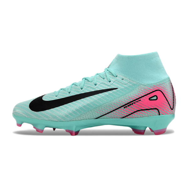 Nike Air Zoom Mercurial Superfly 10 Elite Light Blue and Pink FG Kids