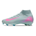 Nike Air Zoom Mercurial Superfly 10 Elite Light Blue and Pink FG Kids