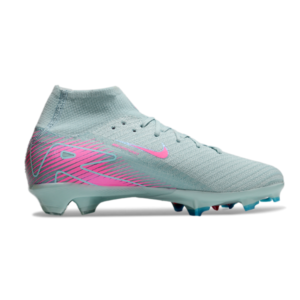 Nike Air Zoom Mercurial Superfly 10 Elite Light Blue and Pink FG Kids
