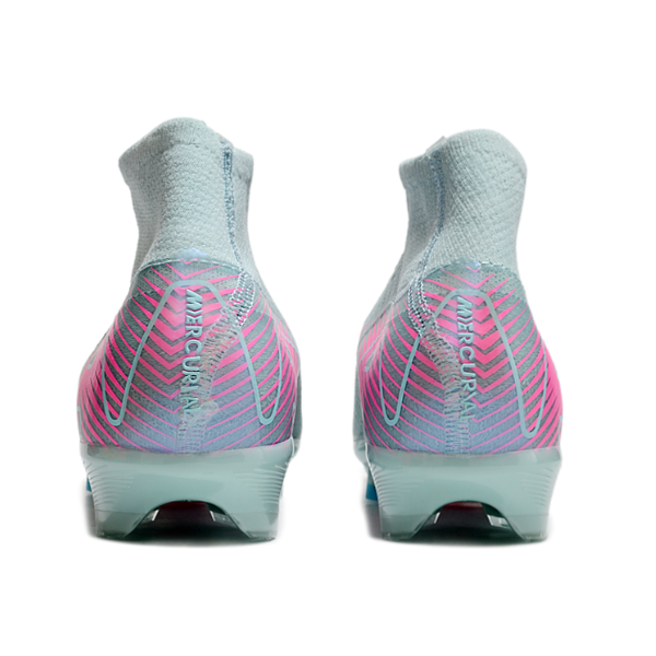 Nike Air Zoom Mercurial Superfly 10 Elite Light Blue and Pink FG Kids