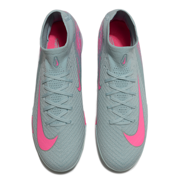 Nike Air Zoom Mercurial Superfly 10 Elite Light Blue and Pink Firm Ground FG Kids Football Boot