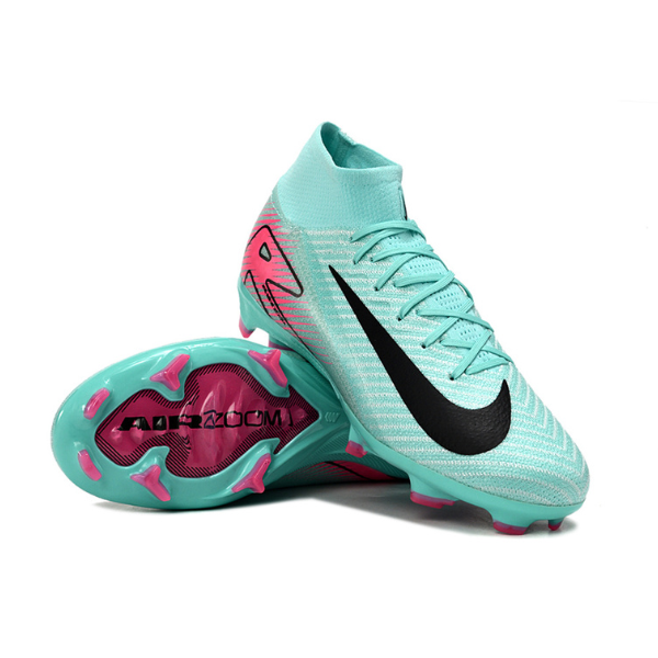 Nike Air Zoom Mercurial Superfly 10 Elite Light Blue and Pink FG Kids