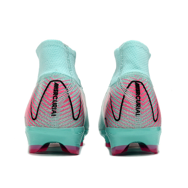 Nike Air Zoom Mercurial Superfly 10 Elite Light Blue and Pink Firm Ground FG Kids Football Boot