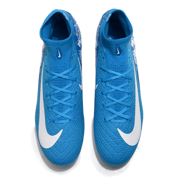 Nike Air Zoom Mercurial Superfly 10 Elite Light Blue Firm Ground FG Kids Football Boot