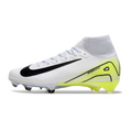 Nike Air Zoom Mercurial Superfly 10 Elite White and Green FG Kids