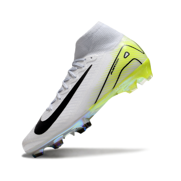 Nike Air Zoom Mercurial Superfly 10 Elite White and Green FG Kids