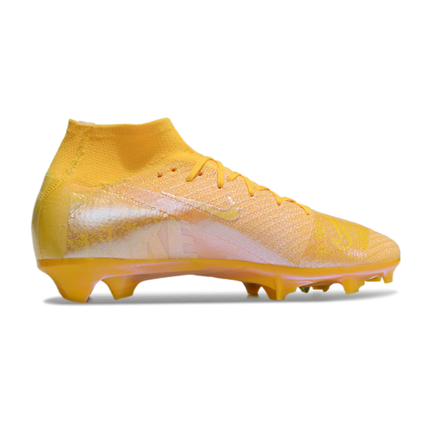 Nike Air Zoom Mercurial Superfly 10 Elite Gold Firm Ground FG Kids Football Boot