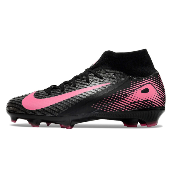 Nike Air Zoom Mercurial Superfly 10 Elite Black and Pink FG Kids