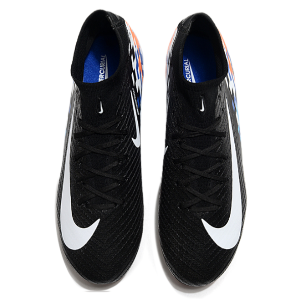 Nike Air Zoom Mercurial Superfly 10 Elite Black Blue and Orange FG Kids