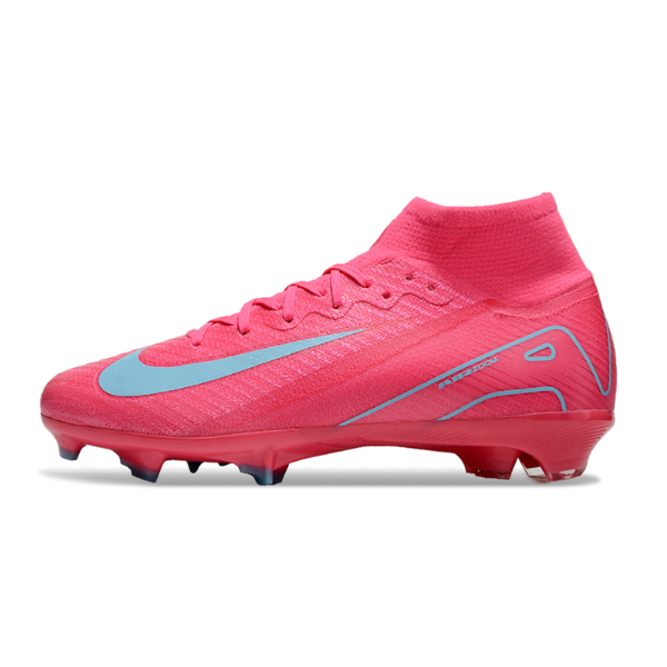 Nike Air Zoom Mercurial Superfly 10 Elite Pink and Light Blue FG Kids