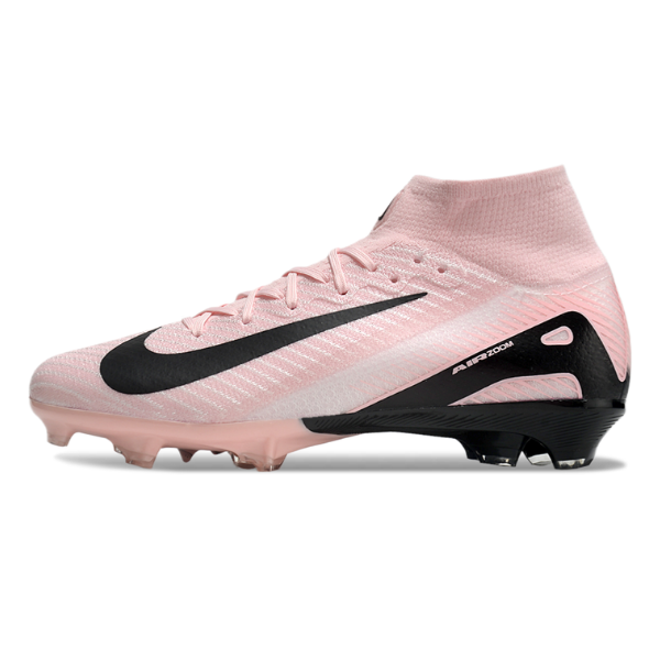 Nike Air Zoom Mercurial Superfly 10 Elite Pink and Black FG Kids