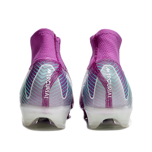 Nike Air Zoom Mercurial Superfly 10 Elite Purple and Blue Firm Ground FG Kids Football Boot