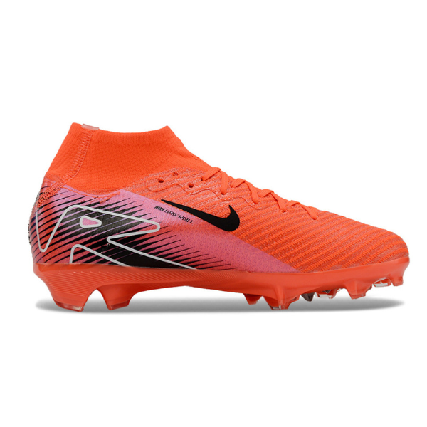 Nike Air Zoom Mercurial Superfly 10 Elite Red and Black Firm Ground FG Kids Football Boot