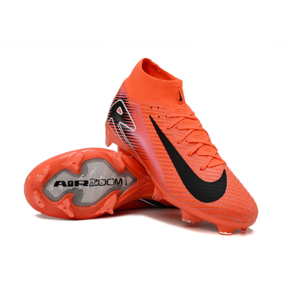 Nike Air Zoom Mercurial Superfly 10 Elite Red and Black Firm Ground FG Kids Football Boot