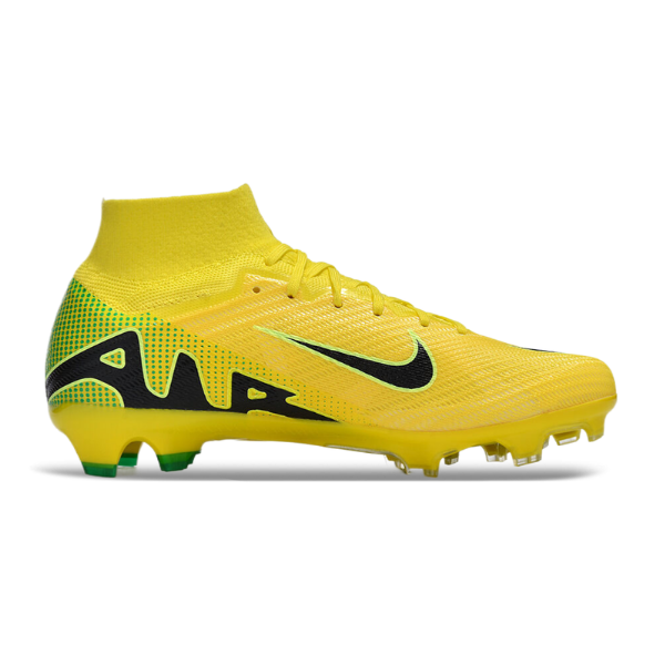Nike Zoom Mercurial Superfly 9 Elite Yellow Green and Black FG Kids