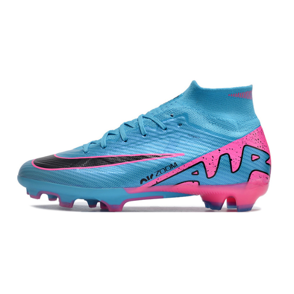 Nike Zoom Mercurial Superfly 9 Elite Light Blue Pink and Black FG Kids