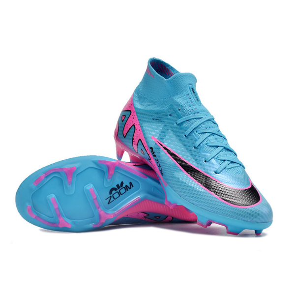 Nike Zoom Mercurial Superfly 9 Elite Light Blue Pink and Black FG Kids