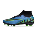 Nike Zoom Mercurial Superfly 9 Elite Blue Black and Green FG Kids