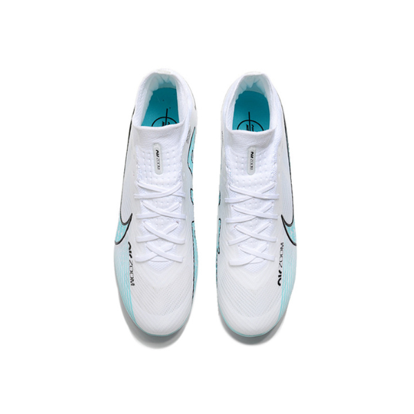 Nike Zoom Mercurial Superfly 9 Elite White Blue and Pink FG Kids