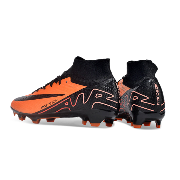 Nike Zoom Mercurial Superfly 9 Elite Orange and Black FG Kids