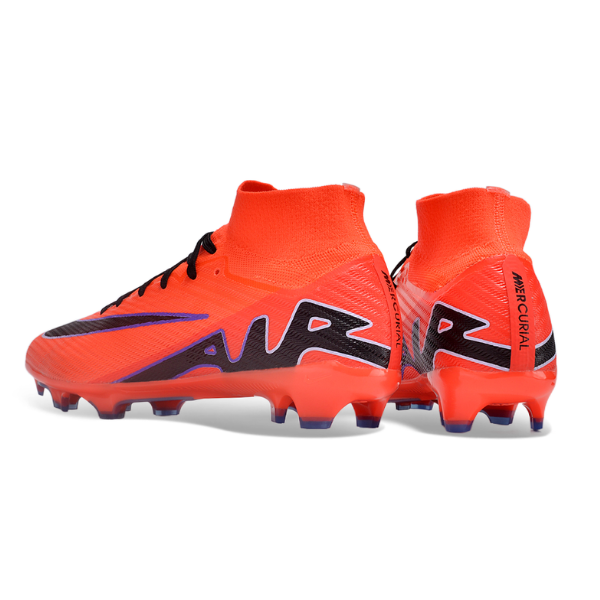 Nike Zoom Mercurial Superfly 9 Elite Orange and Purple FG Kids
